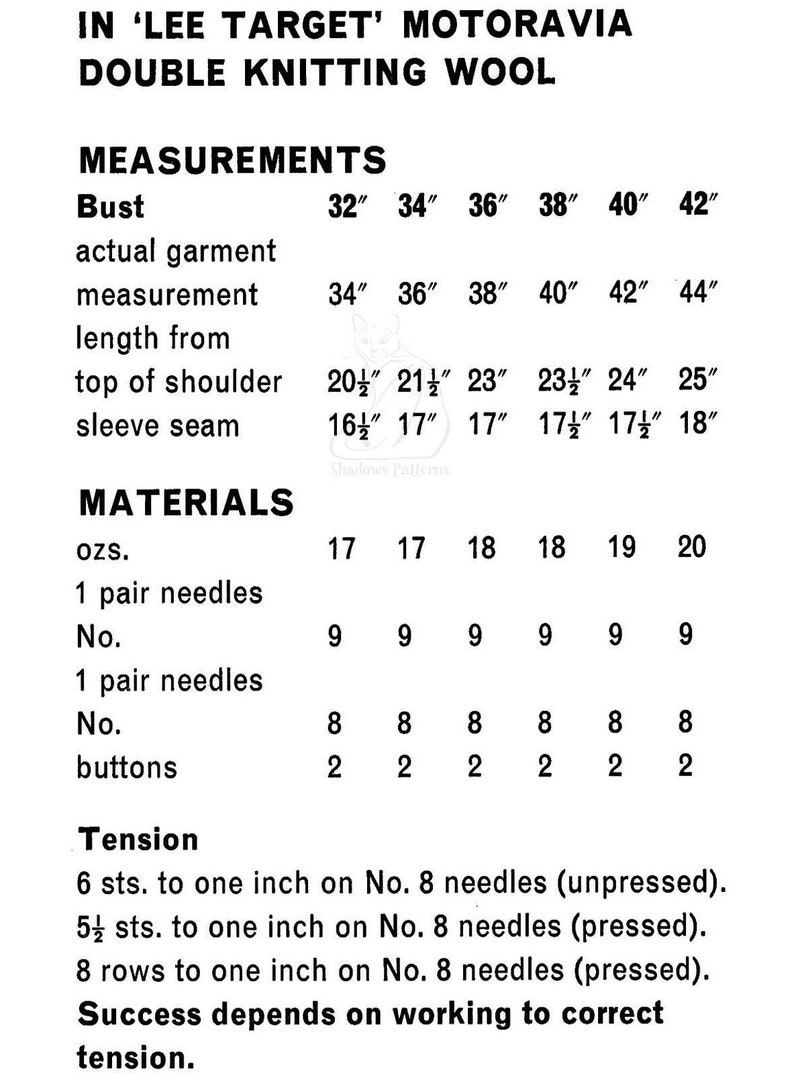 Ladies Smart Polo Shirt Style Sweater, Vintage Knitting Pattern, PDF, Digital Download D494 image 4