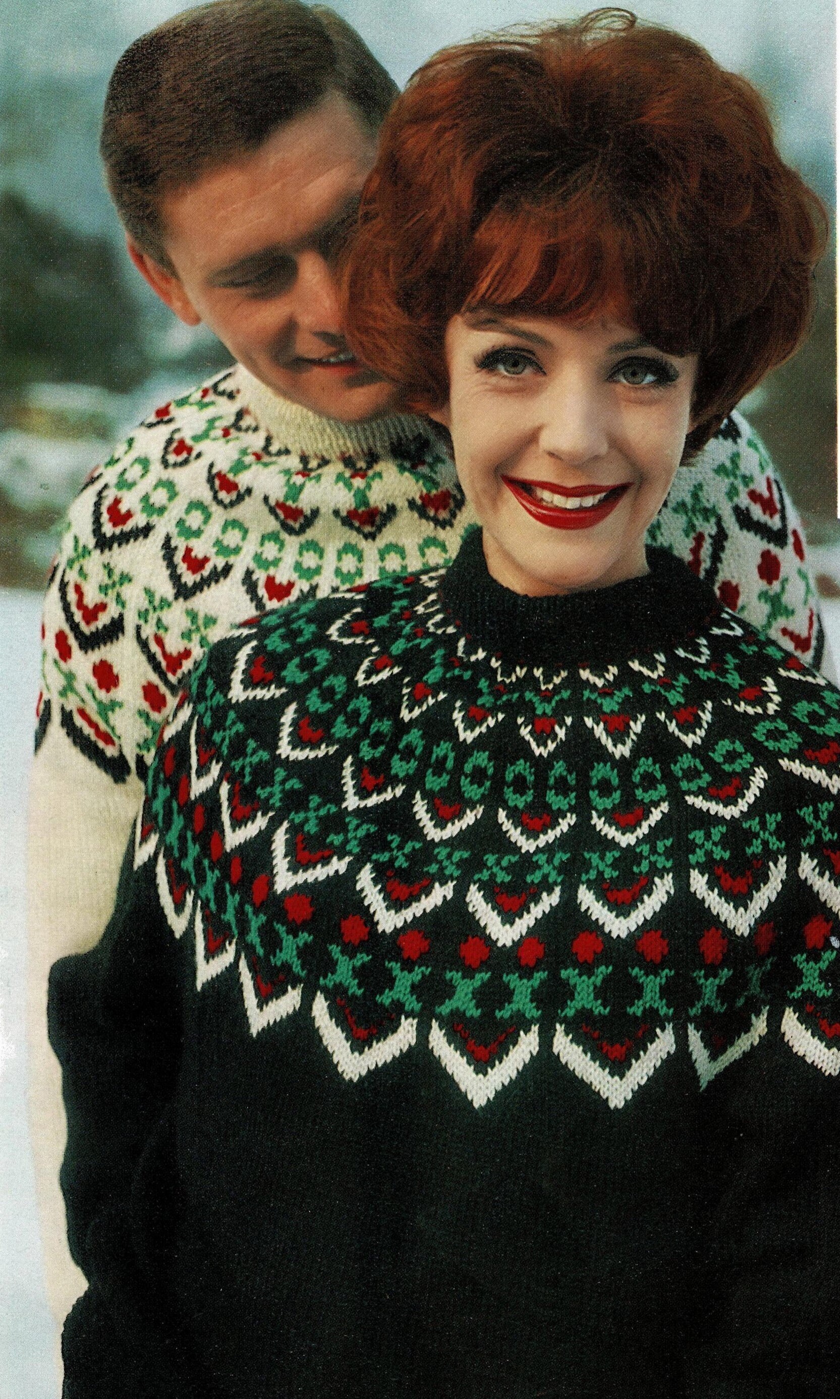 Ladies and Mens Lovely Nordic Style Fair Isle Sweater, Vintage Knitting Pattern, PDF, Digital Download - A248