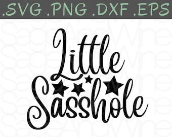 Little Sasshole Svg | Toddler Shirt Ideas | Funny Svg Designs | Sassy Svg | Funny Svg Shirts | Sasshole Png