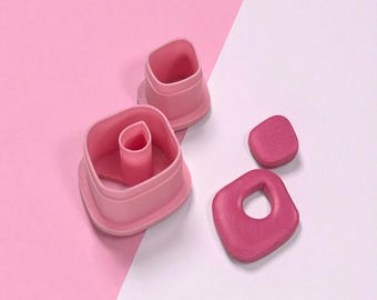 Modern Organic Shape Polymer Clay Cutter Set | Earring Cutters for Jewelry | 3D Printed Tool