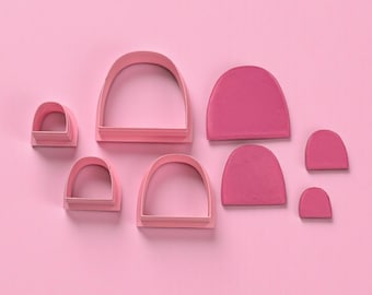 Modern Organic Shape Polymer Cutter Set | Earring Cutters for Jewelry | 3D Printed Tool
