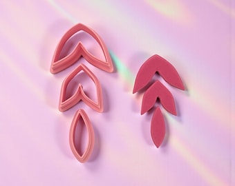 Dangle 3 piece set Polymer Clay Earring Cutter, Jewelry Making