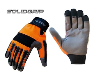 Safety Work Gloves Hand Protection Heavy Duty Mechanic Gardening Builders Cut 