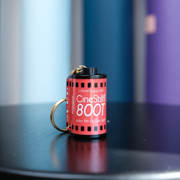 Cinestill 800t Film Canister Keychain