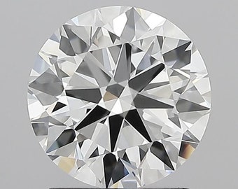 1,70 CT ronde lab-gegroeide diamant, losse ronde lab-gegroeide diamant, 1,7 CT E VVS1 ronde lab-gegroeide HPHT-diamant, IGI losse, lab-gegroeide CVD-diamant