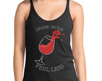 Funny Wine Graphic Tank Top, Sarcastic Women's Tee