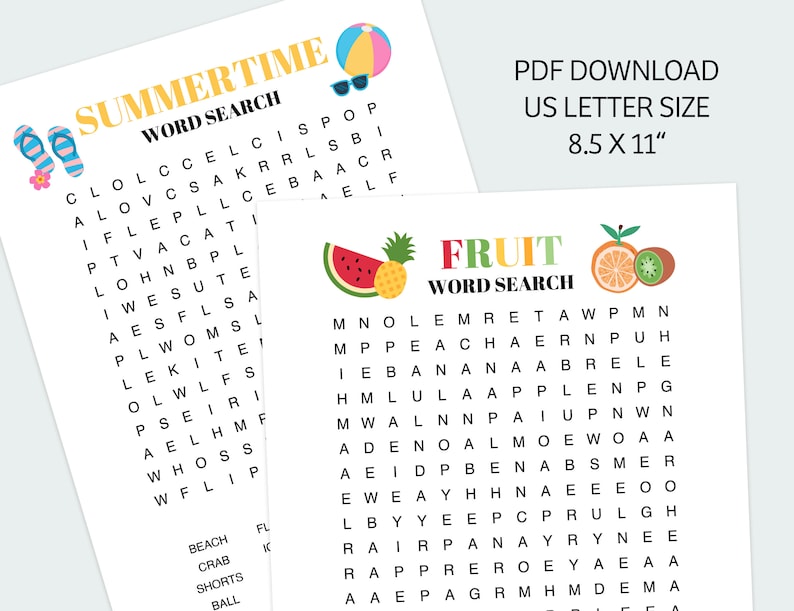 Printable Word Search | Kids Puzzles | Kids Activities | Word Search ...