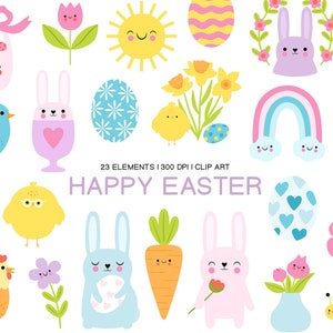 Easter Clipart | Bunny Clipart | Easter Eggs | Easter Chicks | Easter Graphics | Scrapbooking Clipart | Spring Clipart | Easter PNG