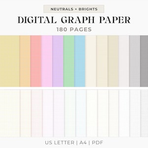 Colored Graph Paper: A4 & US Letter Sizes (PDF Download)