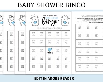 Babyparty-Bingo | Babyparty Spiel | BabyBingo | Bingo Spiel | Bingo Printable | US Letter PDF Download