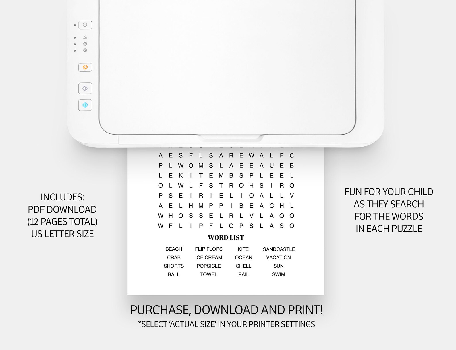 Printable Word Search | Kids Puzzles | Kids Activities | Word Search ...
