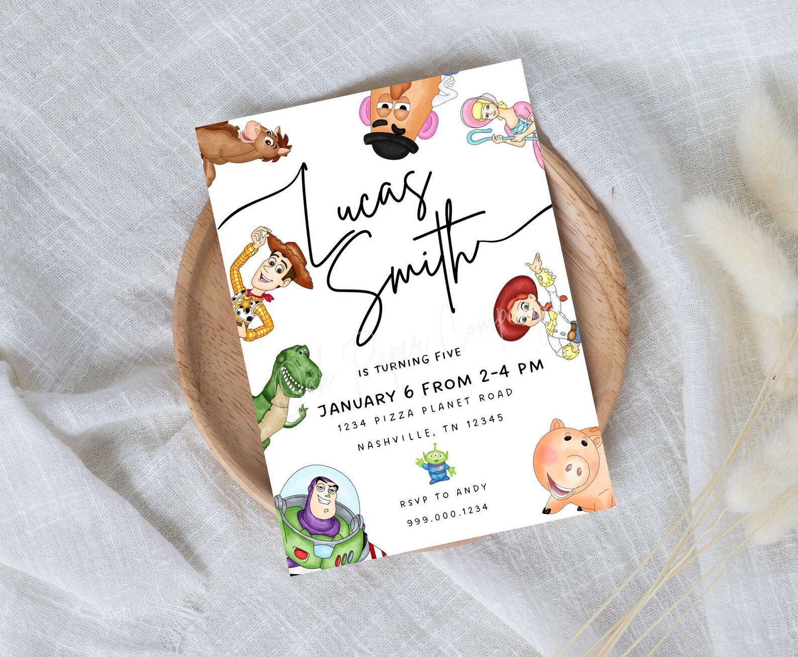 Toy Birthday Party Invite. Toy Themed Party.mailed Invitations Etsy