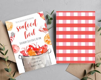 Seafood Boil Invitation: Crawfish & Shrimp Party (Digital Invite)
