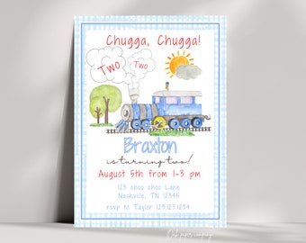 Invitation Train 2e anniversaire, Chugga Two (téléchargement numérique)