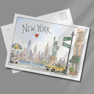 New York Postcards - Etsy