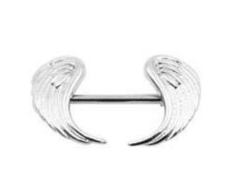 Piercing Angel Wings Voor Tepel, Chirurgisch Staal.