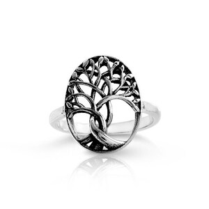 316L Stahl Leben Baumring, Edelstahl Frauen Ring, Mode Schmuck für Frauen