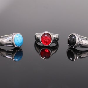 Ring mit Edelstahlstein