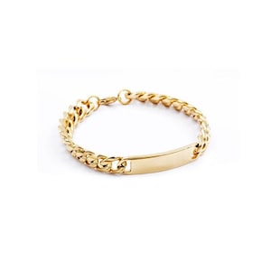 Cuban Chain Bracelet, Steel.