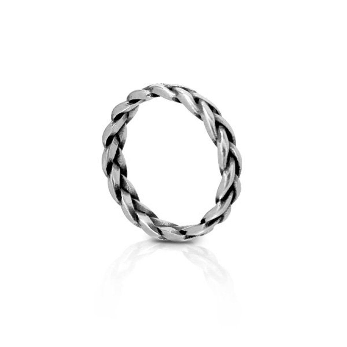 Stainless Steel Braid Ring - Etsy