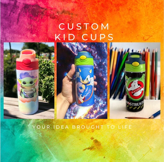 Kids Sippy Cup Design, Kids Theme Tumbler, Kids Travel Cup With