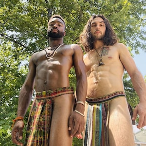 Taparrabos con botones - Unisex - 100% Algodón - Sostenible - Festival - Rave - Hippie - Guatemalteco - Boho - Lencería - Traje de baño - Burning Man - Calzón