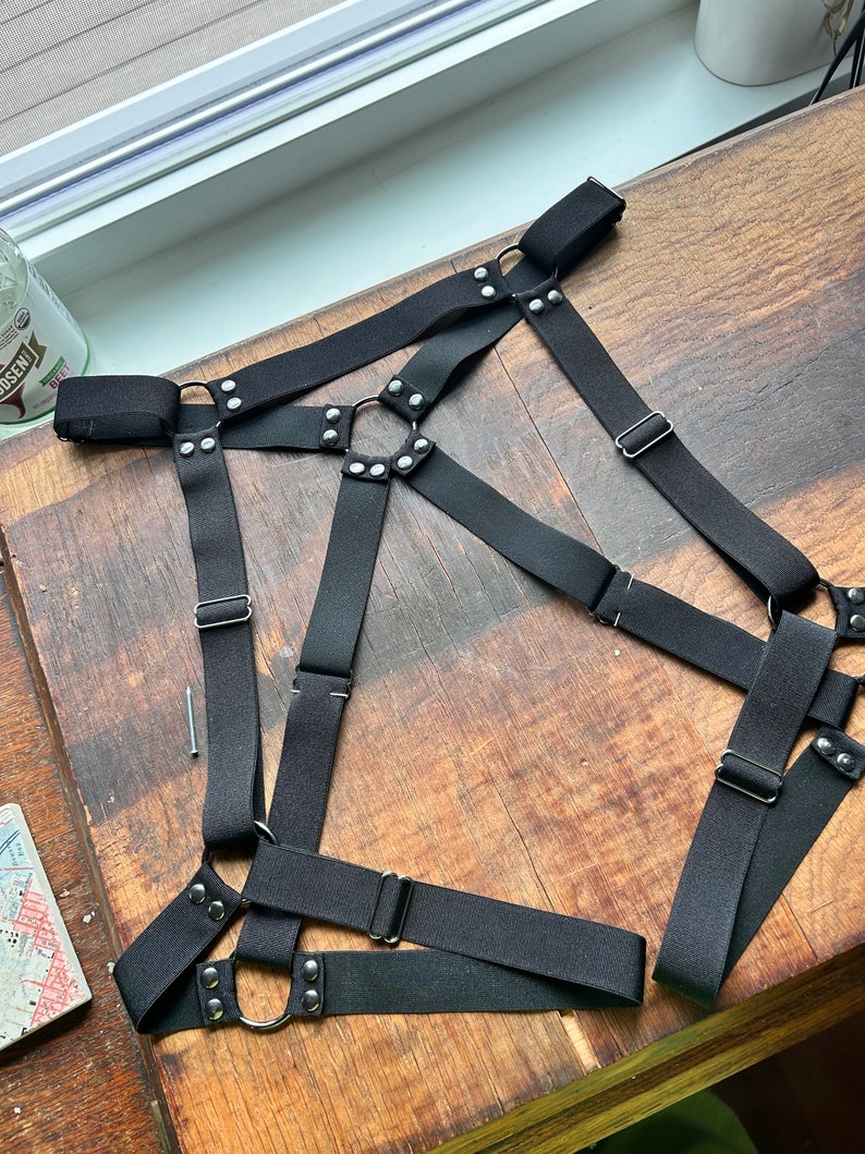 Roma Mens Rave Festival Elastic Harness with Stud Detail main image 1