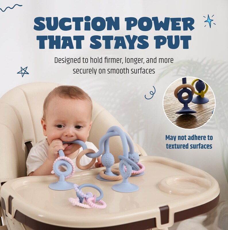 Jumble Jangle Baby Teething Toy – High Chair Suction Teether Toy for Babies, Infants and Toddlers 0–24+ Months image 4