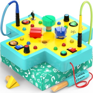 Busy Board Montessori Toys for 1 2 3 4 Year Old Boys & Girls Gifts, Sensory  Toys for Toddlers 1-3, Autism Educational Travel Toys, Preschool