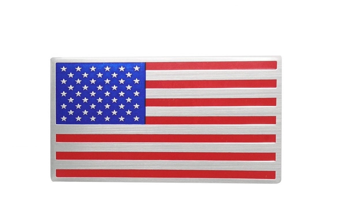 USA Black Metal Flag Emblem For Cars, Trucks 2x 3 1/4 1pcs - Etsy