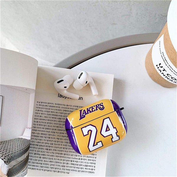 Kobe Bryant Jersey Lakers Basketball No 24 Luxury AirPods Pro Case IMD