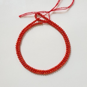 Sale Red Coral 100% Natural Italian Coral Beads Smooth 16"Inch 2.7To2.5mm Round Shape Beads Red Coral Loose Gemstone Beads For Jewelry GP-11