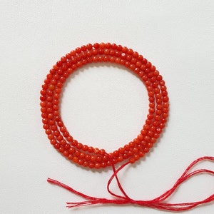 1 Strand!! 100% Natural Italian Coral Beads, Natural Italian Red Coral, Natural Red Coral Round Bolls beads Coral, Size 16"Inch 2.7To2.5mm