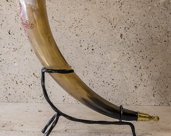 Classic Mjølner Drinking Horn & Stand - 400Ml