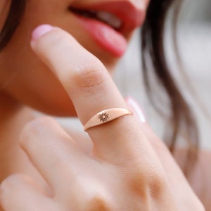 Dainty Sun Ring, 14K Gold Filled Sunshine  Ring, Sunrise Ring, Slim Sunburst Pinky Ring, Minimalist Sunshine Statement Ring, Pinky Ring