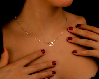 Sierlijke engelnummerketting in 14K goud gevuld, 14K roségoud gevuld en 925 sterling zilver, unieke geschenken voor dagelijks gebruik