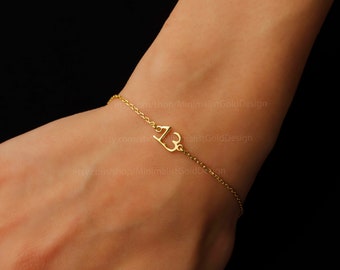 Sterling Silver Angel Number Bracelet: 14K Gold Filled Jewelry Gift
