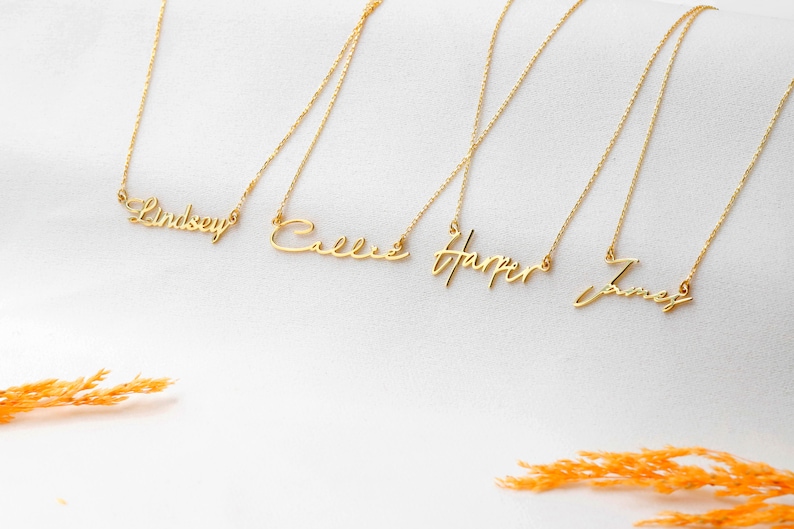 Custom Name Necklace, 18K Gold Filled Name Necklace, Personalized Name
