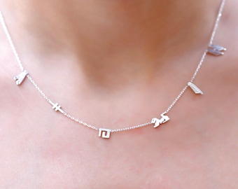 Aangepaste hiërogliefnaamketting: 925 sterlingzilveren Egyptische sieraden