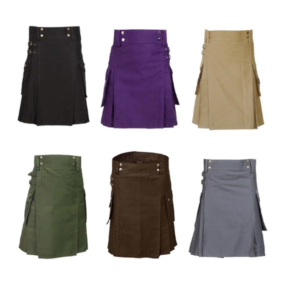 Scottish Men's Utility Kilt for Men Custom Handmade Etsy UK