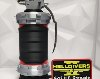 Helldivers G-12 H.E. Toy Grenade, Cosplay Prop , Decorative Stash Container, 3D Printed, Helldivers 2 Toy Grenade