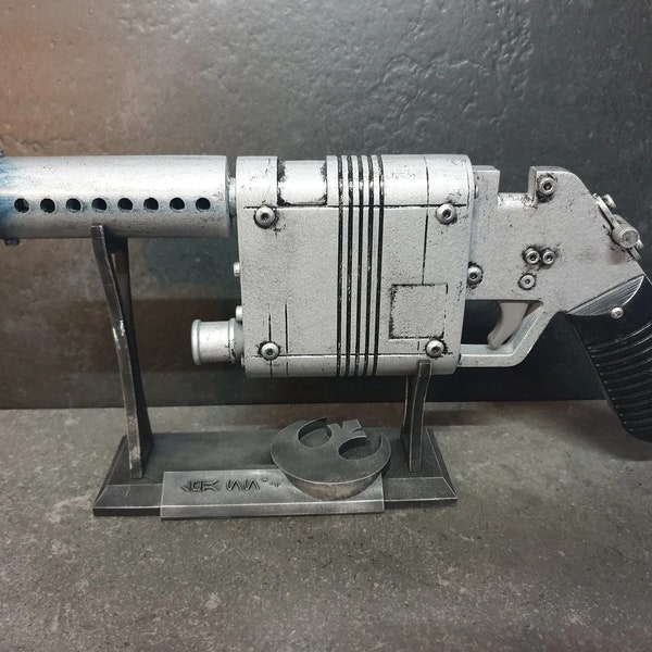 Channel the Force: Rey's NN-14 Blaster - 3D Printing STL Files with Stand
