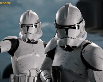 Embrace the Clone Legacy: Phase 2 Clone Trooper Armour and Helmet - 3D Printing STL Files - Star Wars - The Clone Wars