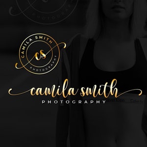 May include: A gold logo with the initials "CS" in a circle with the text "Camila Smith Photography" around it. The logo is on a black background.