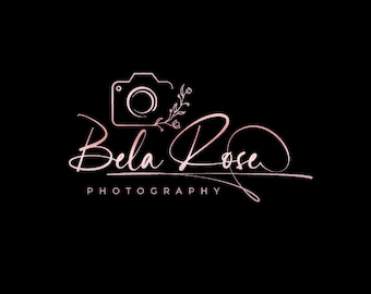 May include: A logo for a photography business called "Bela Rose Photography". The logo features a stylized camera with a floral design and the business name in a handwritten font.