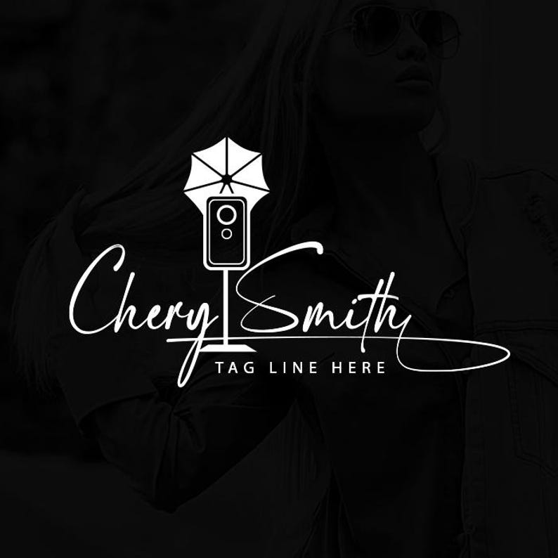 Photography Camera Logo, Signature Style, Handwritten, Personalized ...