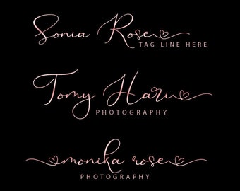 Custom Signature Photography Logo Design (Digital Download)