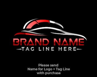 Custom Car Logo Design, Premade Vehicle Logo (Digital Download)