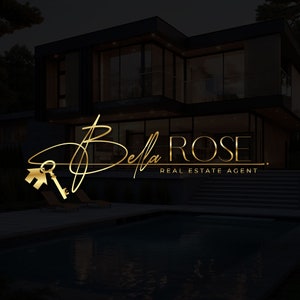 Home Logo, Real Estate Logo, Realtor logo, Custom Logo, Agent House Logo, Signature Logo