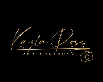 Camera Logo Design: Photography Signature, Custom Business Branding